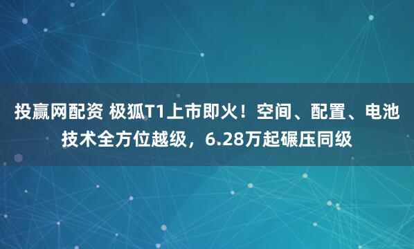 投赢网配资 极狐T1上市即火！空间、配置、电池技术全方位越级，6.28万起碾压同级